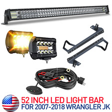 52 Inch 300w Led Light Bar Combo Beam Fog Lamp Offroad For Jeep Wrangler Jk