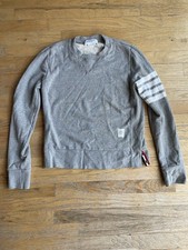 Thom Browne Grey 4-Bar Sweatshirt Size 46