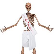 2 Pcs 12 ft Skeleton Accessories Cupid Skeleton Outfit Set for Valentine's Day