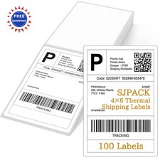 Thermal Shipping Labels 100 Compatible with JADENS iDPRT Munbyn Printers Fanfold