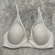 Third Love 32C 1/2 Bra White 24/7 Cotton Plunge Underwire Removable Pads