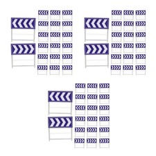  60-teiliges Mini-Verkehrsschranken-Set, Spielzeug-Baustellenschilder,