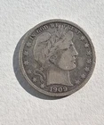1909 Barber Silver Half Dollar  50c Coin In F/VF Condition (B)