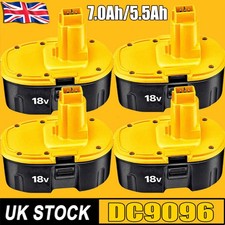 4X For Dewalt 18V 7.0Ah DE9098 Battery DC9096 DE9095 DC725 DC720 Cordless Drill