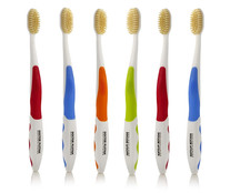 Soft Flossing Toothbrushes for Adults, Value 6 Pack, Ultra Clean