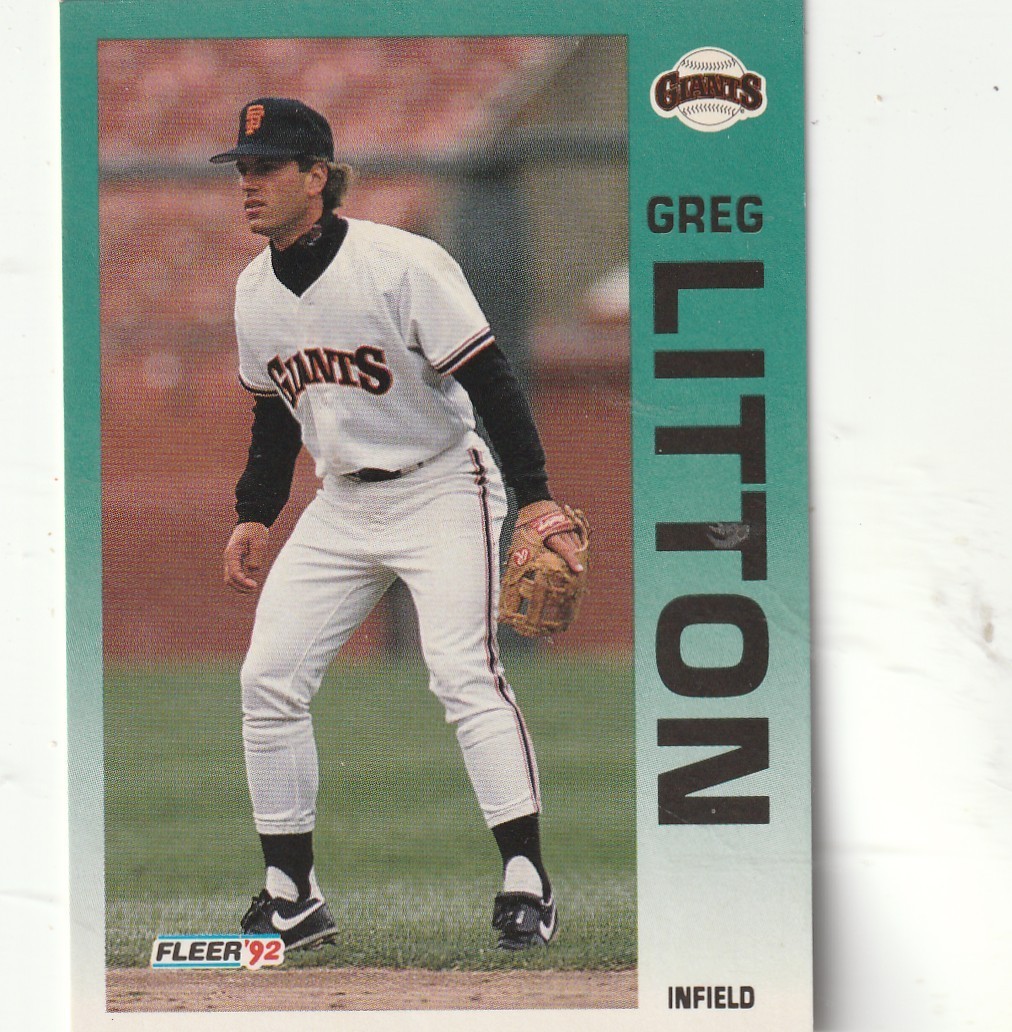 FREE SHIPPING-MINT-1992 Fleer #640 Greg Litton San Francisco Giants