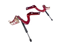 2020-2024 TESLA MODEL Y FRONT LEFT RIGHT HOOD SUPPORT HINGE BRACKET W/ SHOCK SET