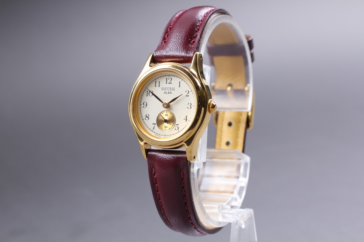 Vtg N MINT 1994 Seiko Alba Success V708-6120 Small Second Qz