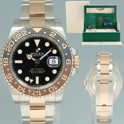 2023 NEW PAPERS Rolex 126711CHNR GMT Master II Root Beer 40mm Rose Gold Watch