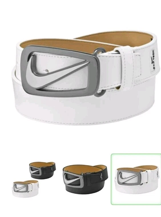 Nike's Signature Swoosh Cutout Belt es una talla única para la mayoría de los cinturones que hace un... Foto 2 de 2