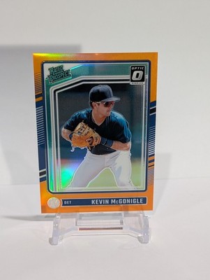 Kevin McGonigle /199 - Orange Prizm Rated Prospect - 2024 Panini Donruss Optic