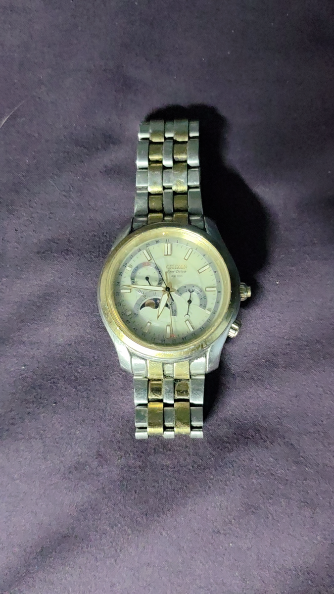 CITIZEN ECO DRIVE MOON PHASE CALIBRE 8651 CLASSIC WATCH AP1020-57A