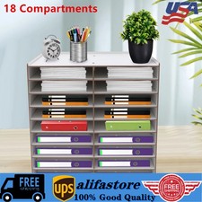 Large Desk Document File Organizer Letters Paper Holder Rack Data Manager Shelf