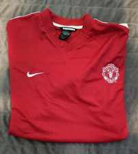 Vintage Nike Red Manchester United 2000's Men's Training Jersey Size Large