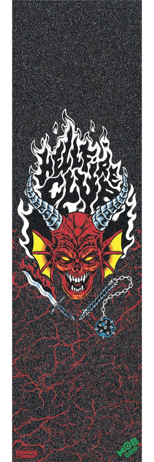 Graphic Mob x Stranger Things Hellfire Club 9in x 33in Grip Tape