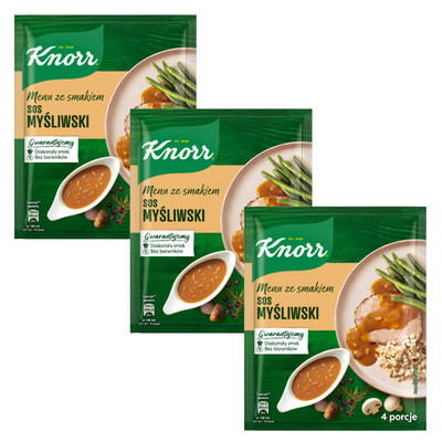 Knorr instant Jager Sauce / Hunter / Mysliwski powdered Sauce-3 pc.FREE SHIP