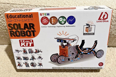 Educational 12-In-1 Solar Robot Kit For STEM Learning By Lucky Doug