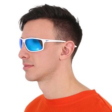 Nike Blue Mirror Wrap Men's Sunglasses NIKE ADRENALINE M EV1113 100 66