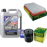 Mann Inspektionspaket 5L Liqui Moly 10W-40 FüR Mazda 6 Kombi 2.0 MZR 1.8
