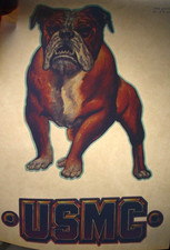 USMC UNITED STATES MARINES VINTAGE 1970's IRON ON TRANSFER -NICE, B-3