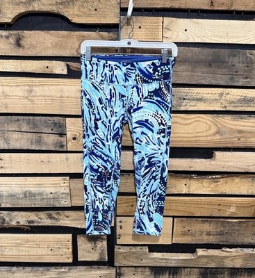 Lilly Pulitzer Size S  Bright Navy Crash the Bash' Luxletic Weekender Leggings