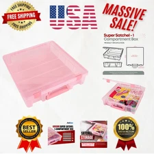 Elegant Super Satchel Craft Box - Lightweight & Lockable for Secure Storage