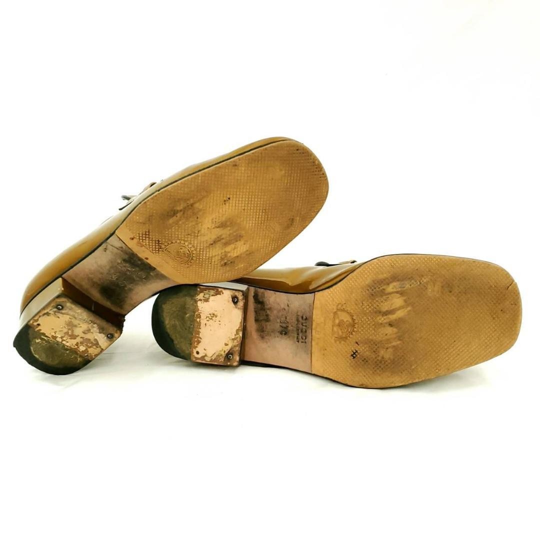 GUCCI Women's Loafers Horsebit Leather Ochre EU37/US7 120216c thumbnail 24