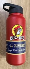 Buc-ee's Red Logo Stainless Steel Yukon Water Bottle 32oz Brand New