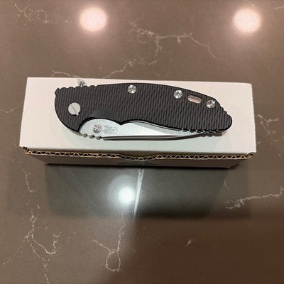 Rick Hinderer XM-18 3.5'' Magnacut Slicer Hollow Grind Stonewashed Titanium