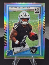 2025 Donruss Optic Ashton Jeanty (RC) Rated Rookie Silver Prizm #202 Raiders