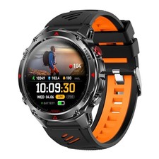 Waterproof Outdoor Smartwatch with 1.46-inch Display, GPS, Led Flashlight,
