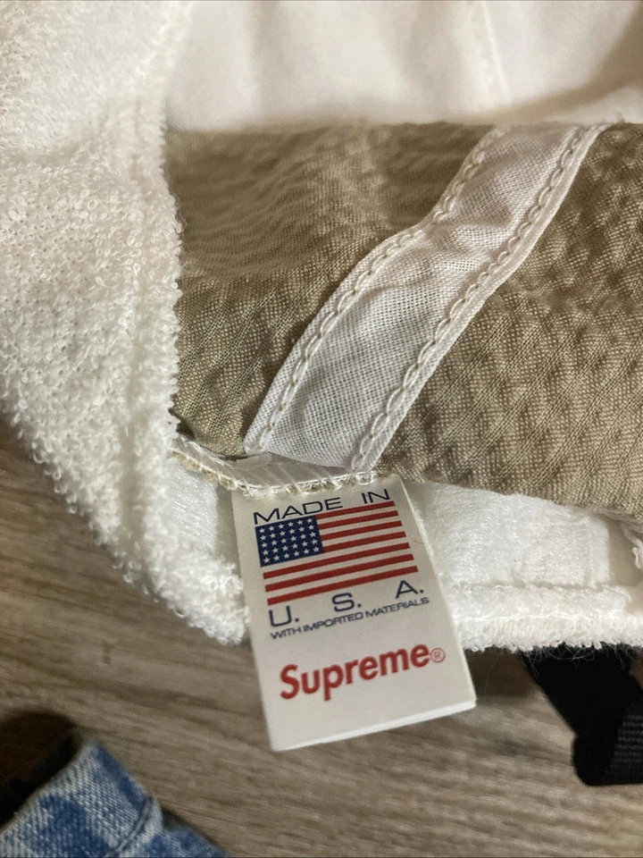 Кепка Supreme регулируемая с логотипом S, кремовый цвет - Изображение 3 из 3