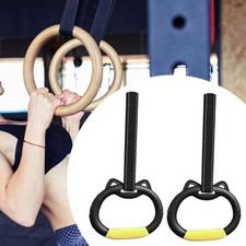 2x Gymnastics Rings Pull up Exercise Rings for Boys Girls