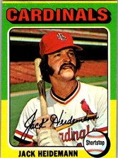 1975 Topps Mini Baseball - Jack Heidemann #649 - St Louis Cardinals