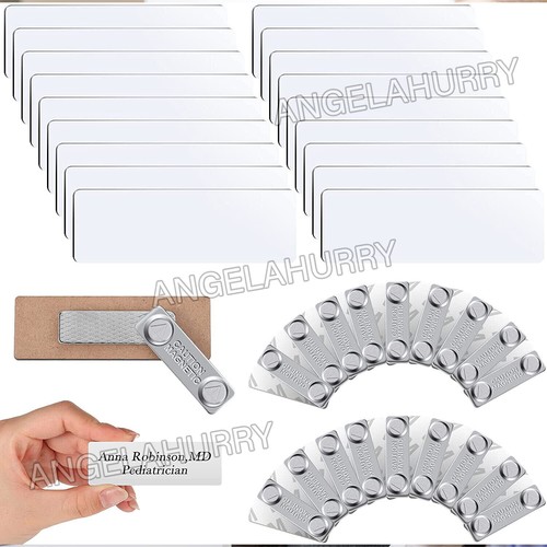 10x Magnetic Name Badge Tag Fastener Attachment Self Adhesive Strong Magnet NE - Picture 7 of 11