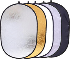 Collapsible Photography Reflector 24X35Inch 60X90Cm 5-In-1 Multi Light Diffuse