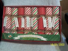 Christmas Sweet Sentiments Crackers Set Of 8 New In Box