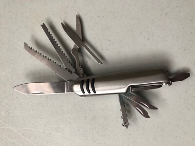 Pocket Knife Multi Tool Blade Stainless Steel Unbranded - New