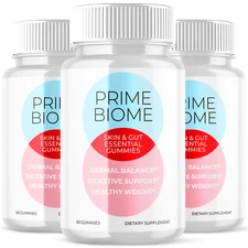 Prime Biome Skin and Gut Gummies Advanced Weight Support 1000MG Formula (3 Pack)
