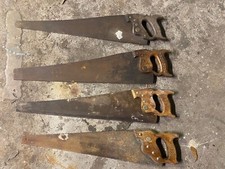 Antique Superior hand saw  collectible woodworking Carpentry parts repair lot