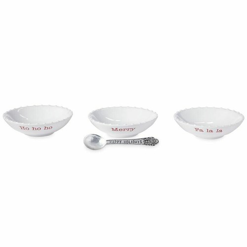 Set Porta Stuzzichini E Salsa Mud Pie In Melamina – Piatto Da 9.5'' E Spalmatore 6''