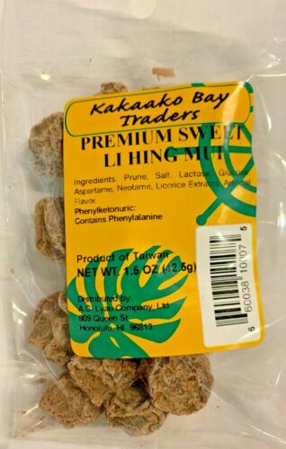 Sweet Li Hing Mui 1,5 oz. (4 confezioni), Kakaako Bay Traders - Foto 1 di 1