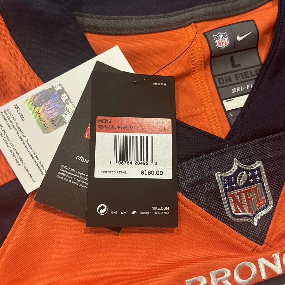 Camiseta Denver Broncos Grande Wilson Vapor Limited Nike Naranja Nueva Con Etiquetas Foto 3 de 4