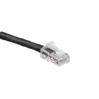 Leviton 6D460-5E Cat 6 UTP Patch Cord 24 AWG stranded conductor 5 ft Black