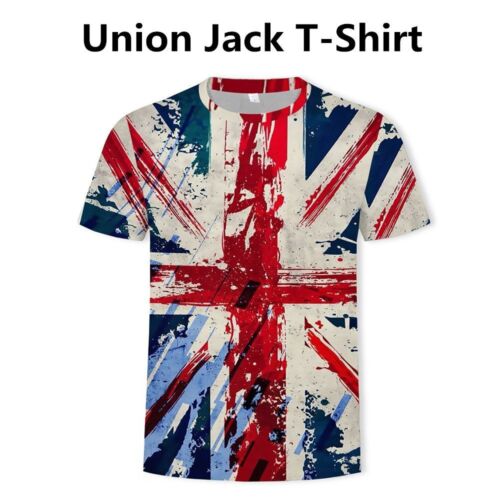 Platinum Jubilee Adult Kid Unisex Union Jack T-Shirt Queen Elizabeth Crew Neck - Afbeelding 1 van 20