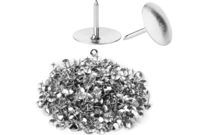 500 Pack Steel Thumb Tacks Sliver Thumb Tack Flat Head Push Pin Push Pins for