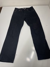 Levi’s PREMIUM Wedgie Straight Ankle Black Size 27 Jeans Stretch Crop Big E