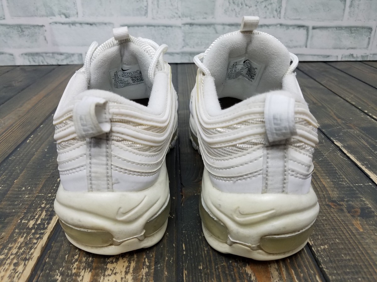 Nike Air Max 97 Triple White Wolf Gray 921826-101 Men's Size 8.5 Nike Air Max 97 Triple White Wolf Gray 921826-101 Men's Size 8.5