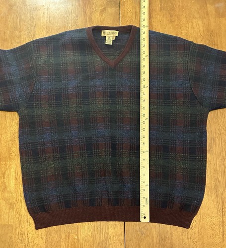 Vintage Tricots St Raphael Pure New Wool Geometric Sweater XL Grandpa - Picture 7 of 7
