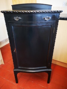 Antique Mahogany Painted Hall Larder Linen Cupboard Cabinet By A